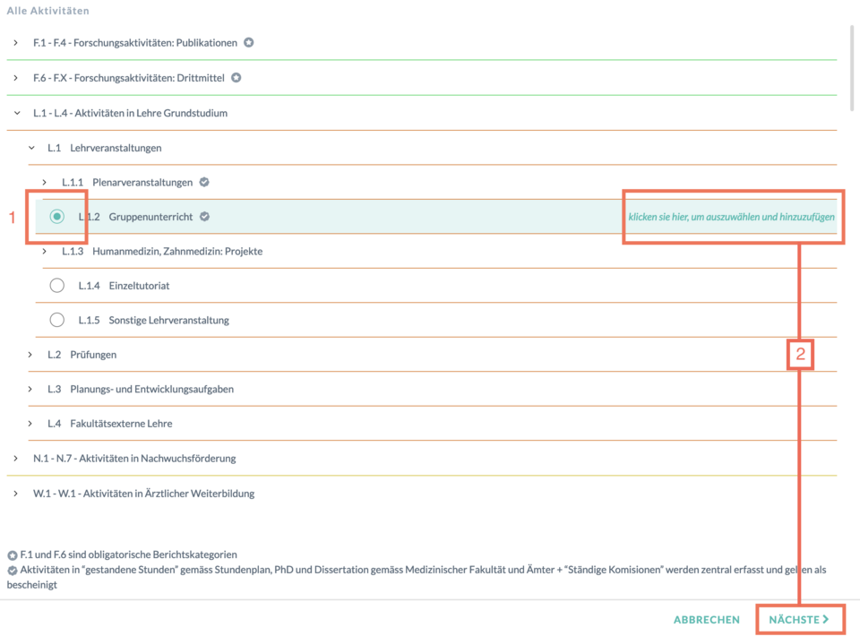 leistung hinzufügen lehre